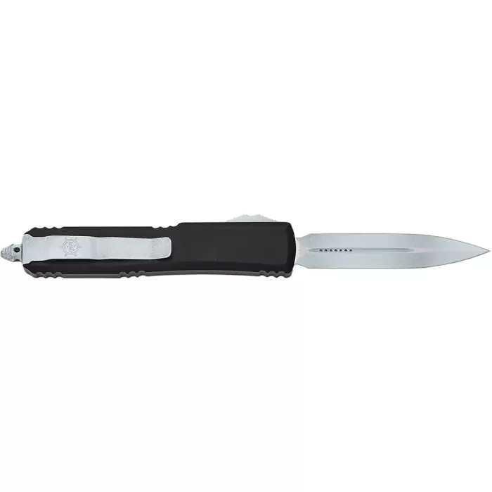 Нож Microtech Ultratech Double Edge Signature Series Steamboat Willie black  