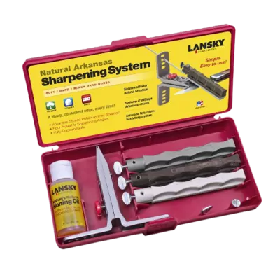 Точилка для ножей Lansky Natural Arkansas Knife Sharpening System LNLKNAT