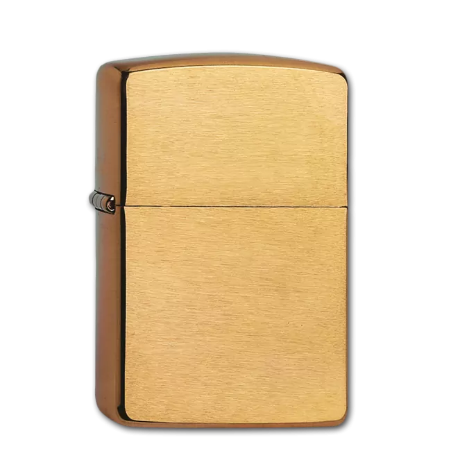 Зажигалка Zippo бензиновая ARMOR BRUSHED BRASS 168 