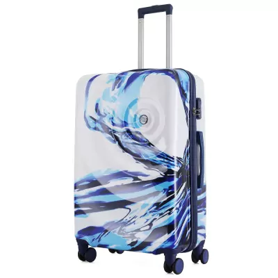 Чемодан Semi Line 28" (L) White/Blue Print (T5653-3)  