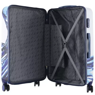 Чемодан Semi Line 28" (L) White/Blue Print (T5653-3)  