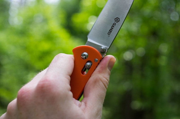 Нож Ganzo G740 оранжевый  