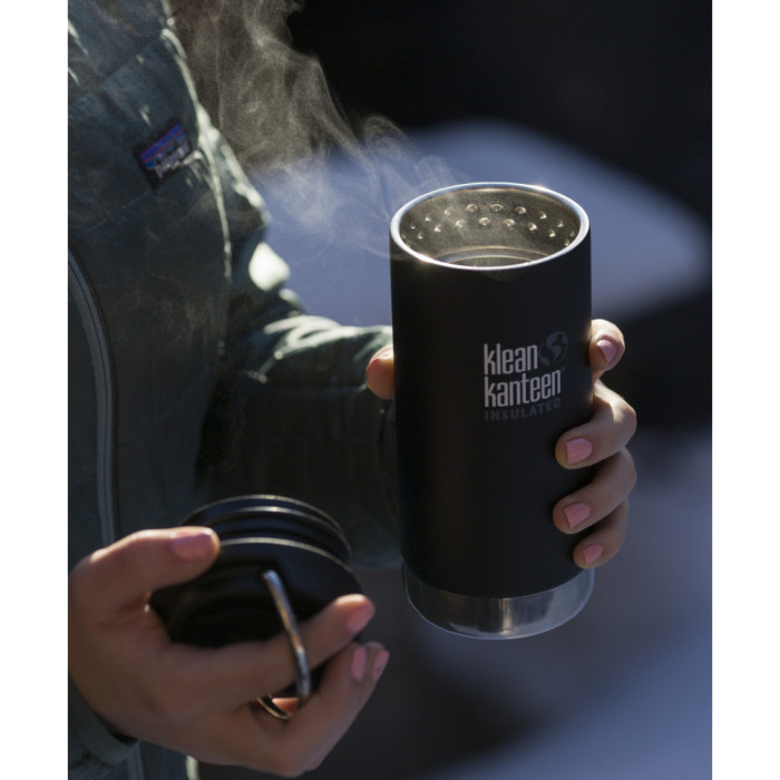 Термокружка Klean Kanteen TKWide Cafe Cap Shale Black 355 мл  