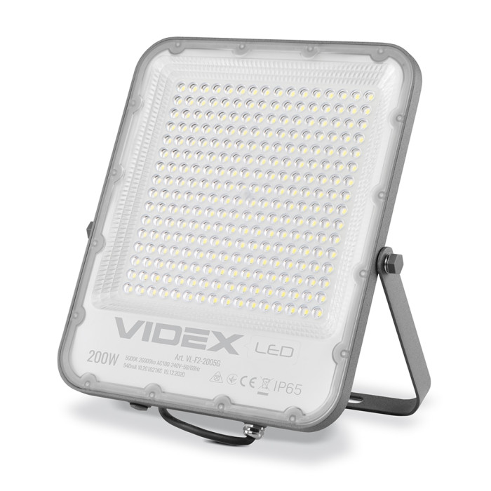 Прожектор VIDEX 200W 5000K 220V IP65 (VL-F2-2005G)  
