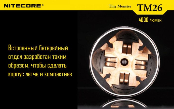 Фонарь Nitecore TM26 QUADRAY  
