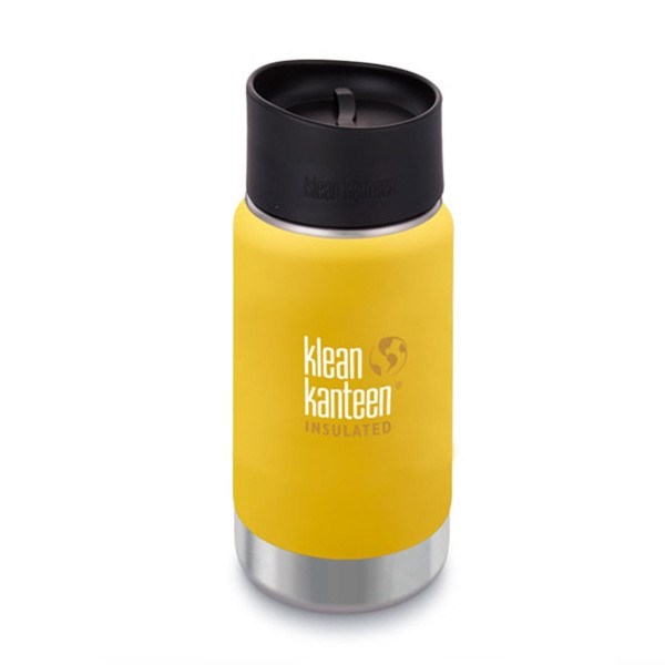 Термофляга Klean Kanteen Wide Vacuum Cafe Cap Lemon Curry Matt 355 мл 