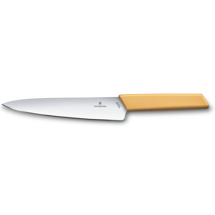 Кухонный нож Swiss Modern Carving  19см с желт. ручкой (блистер) 