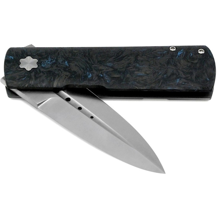 Нож Maserin Daga, Elmax, fat carbon, синий  