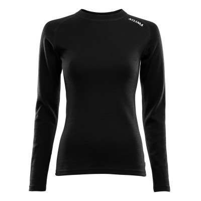 Термокофта женская Aclima WarmWool 200 Crew Neck Women Jet Black XXL