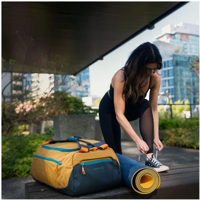 Сумка Osprey Daylite Duffel 45 tumbleweed yellow/tunnel vision - O/S - желтый/бирюзовый  