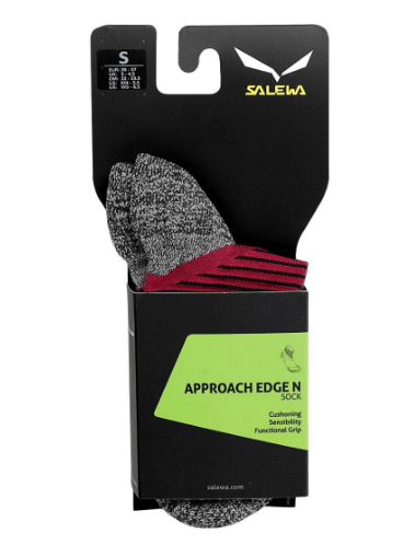 Носки Salewa APPROACH EDGE N SK - серо-красные, 35-37  