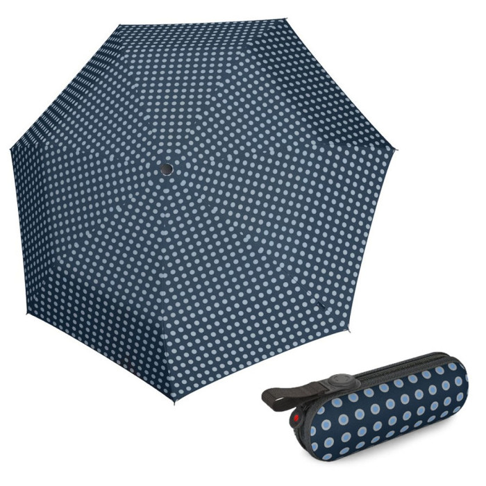Зонт Knirps X1 Navy Dot Мех/Складной/7спиц /D90x18см 