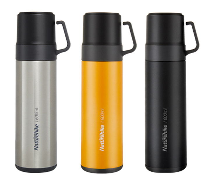 Термос Naturehike NH17S020-B, 600 мл, серебристый  