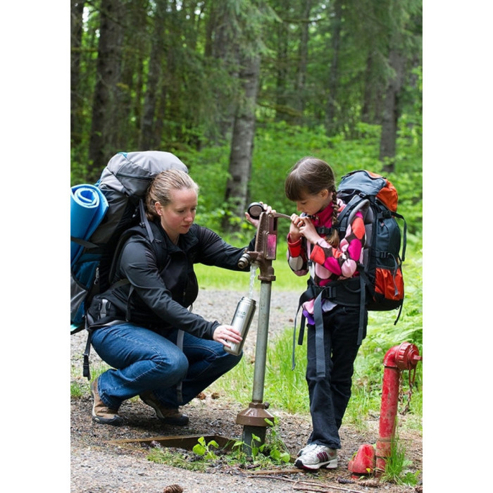 Бутылка для воды Klean Kanteen Wide 800 мл- серебристая  