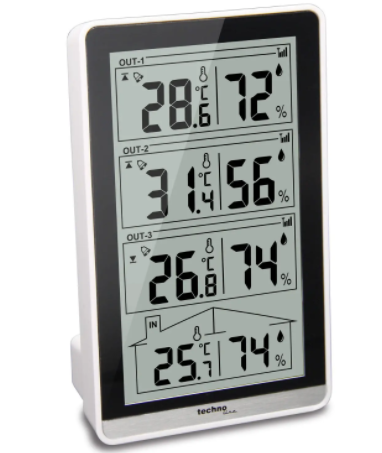 Термогигрометр Technoline WS7060- черный  