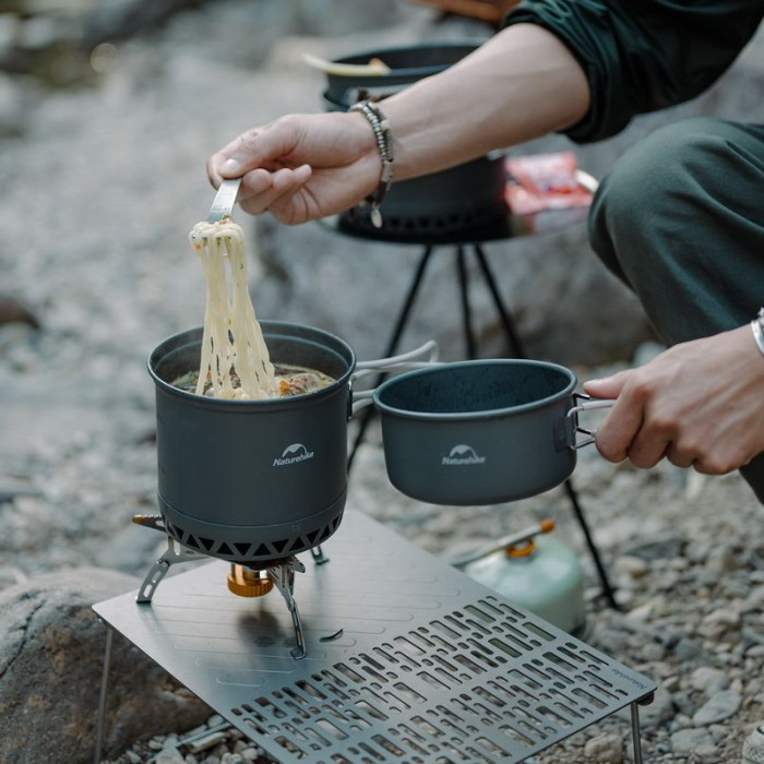 Набор посуды для кемпинга 2 ед. Naturehike CNK2300CJ0002, 1,8 л, алюминий  