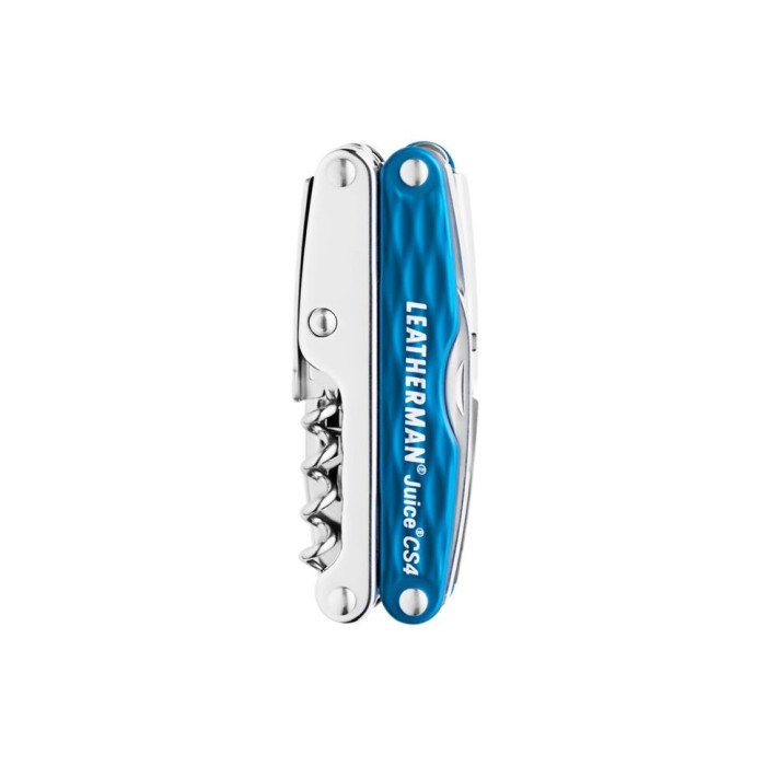 Мультитул Leatherman Juice CS4 - Columbia blue (с кожаным чехлом, в подарочной коробке)  