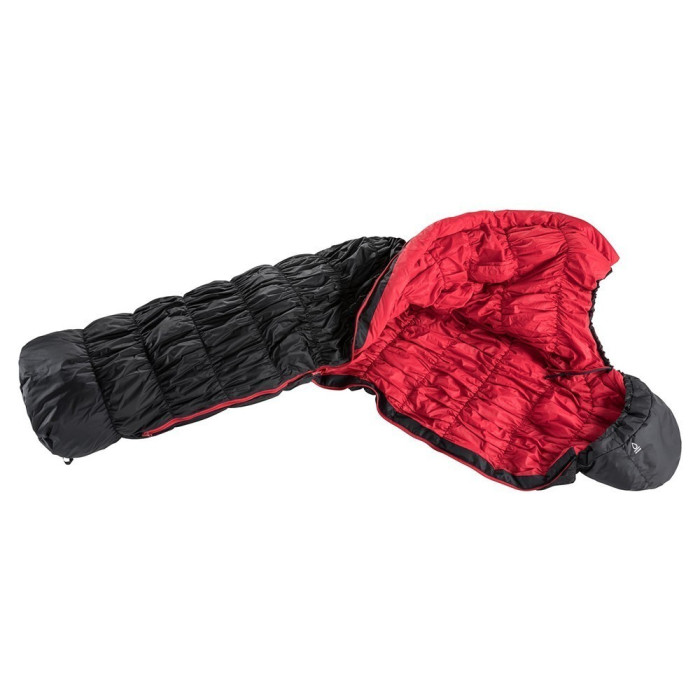 Спальник DEUTER Exosphere 0° цвет 7530 black-fire правый  