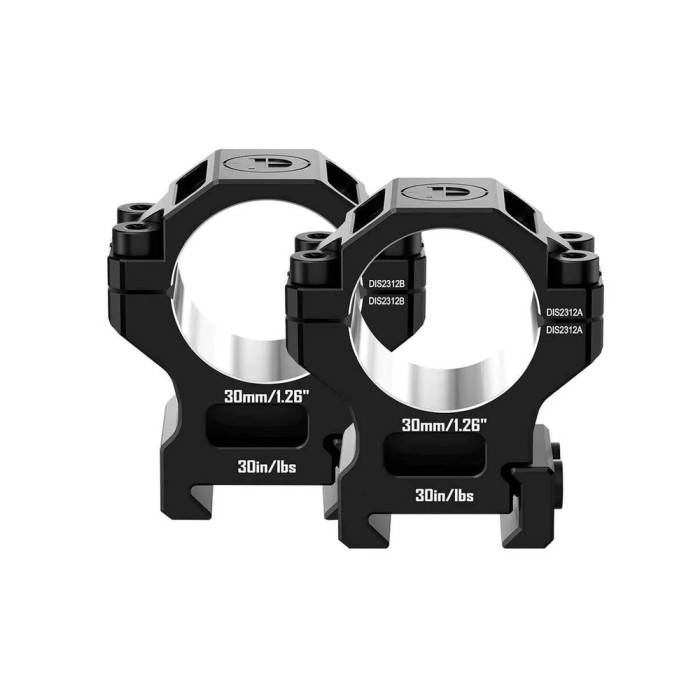 Кольца Discovery 7075AL For Picatinny 30mm 1.26in DGPR2-30-1.26-75 (M240504)  