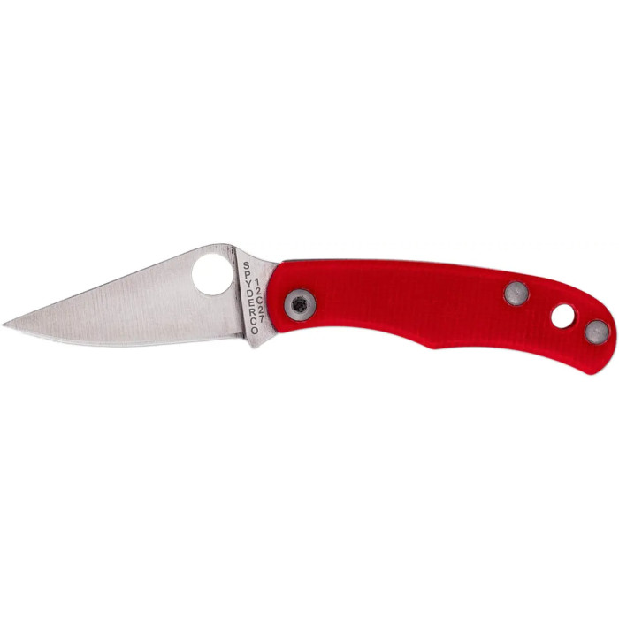 Нож Spyderco Bug, 12C27, G-10 red  