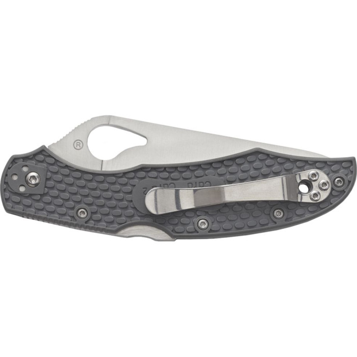 Нож Spyderco Byrd Cara Cara 2, полусеррейтор, серый (BY03PSGY2)  