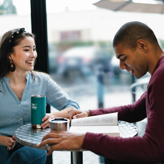 Термокружка Klean Kanteen TKWide Cafe Cap Emerald Bay 355 мл  