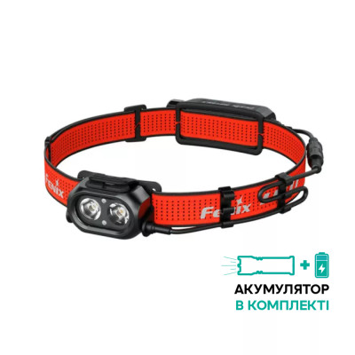 Фонарь налобный Fenix HP12R-TRd красный