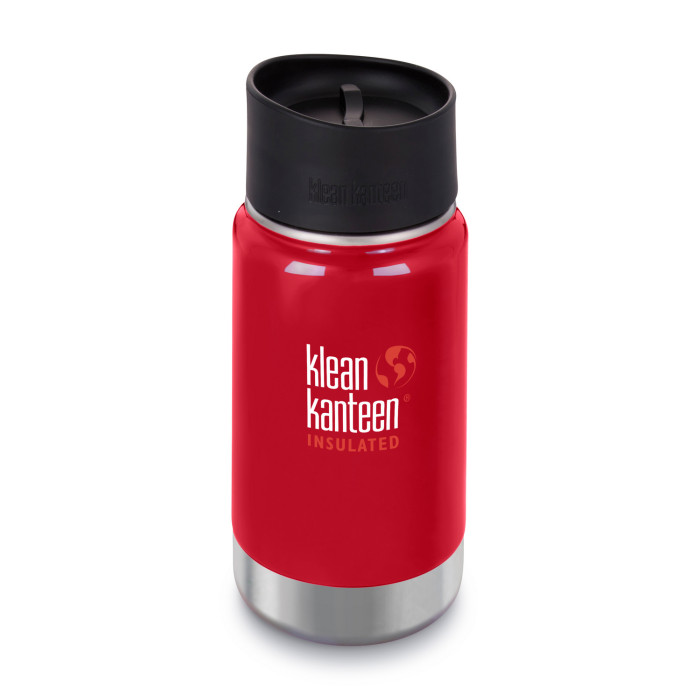 Термофляга Klean Kanteen Wide Vacuum Cafe Cap Mineral Red 355 мл 