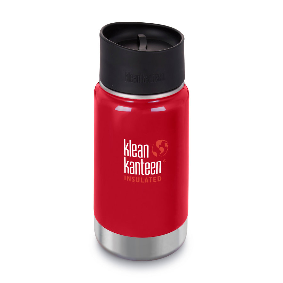 Термофляга Klean Kanteen Wide Vacuum Cafe Cap Mineral Red 355 мл