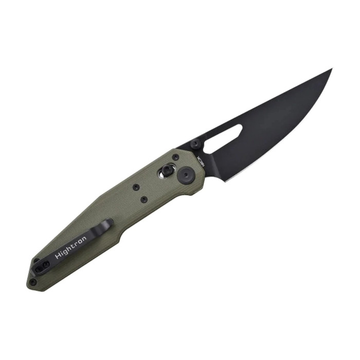 Нож Hightron Sharplyn,14C28N, G10, зеленый, черный клинок  