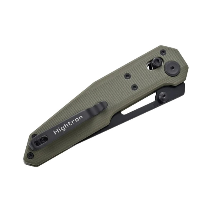 Нож Hightron Sharplyn,14C28N, G10, зеленый, черный клинок  