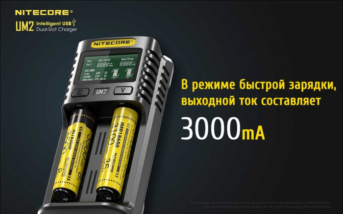 Зарядное устройство Nitecore UM2  