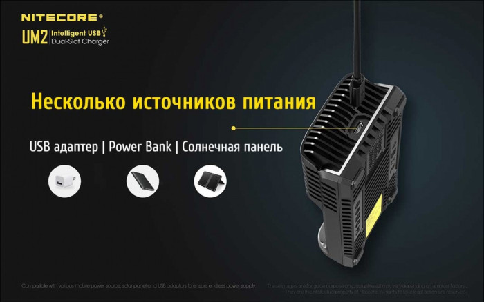 Зарядное устройство Nitecore UM2  
