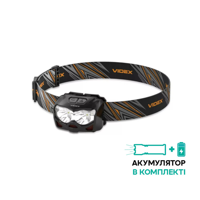 Налобный светодиодный фонарик VIDEX VLF-H055D 500Lm 5000K 