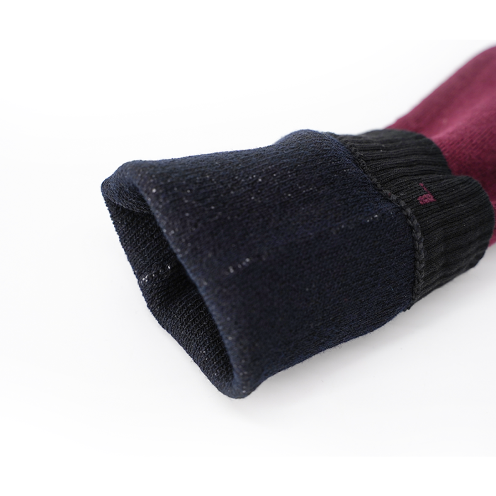 Водонепроницаемые носки DexShell Ultra Thin Crew, бордовый/черный, M  