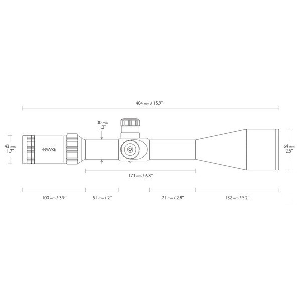 Прицел оптический Hawke Sidewinder 6-24x56 SF (SR PRO IR)  