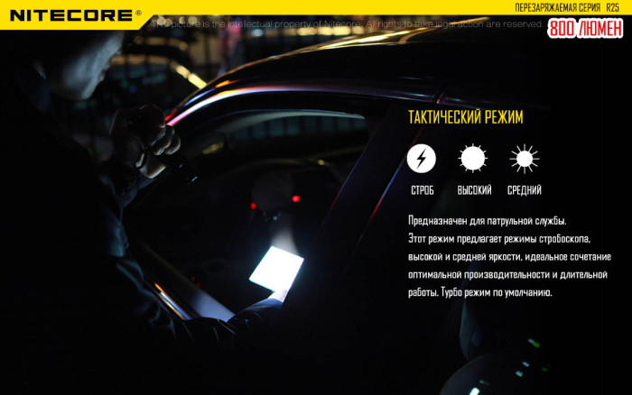 Фонарь Nitecore R25 с док-станцией  