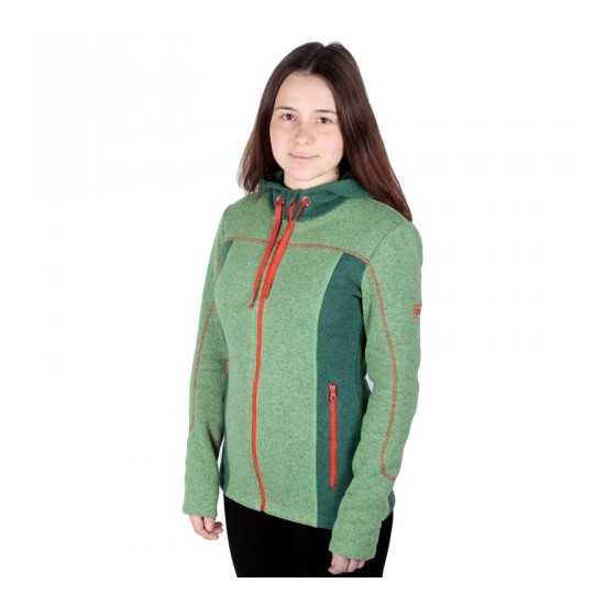 Флис женский Turbat Dzembronya, зеленый/красный, L  