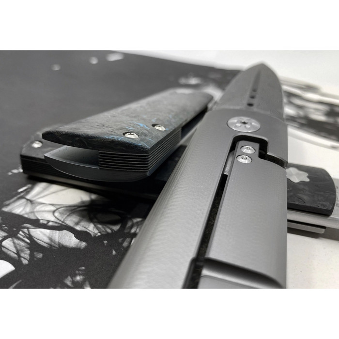 Нож Maserin Daga, Elmax, fat carbon, черный  