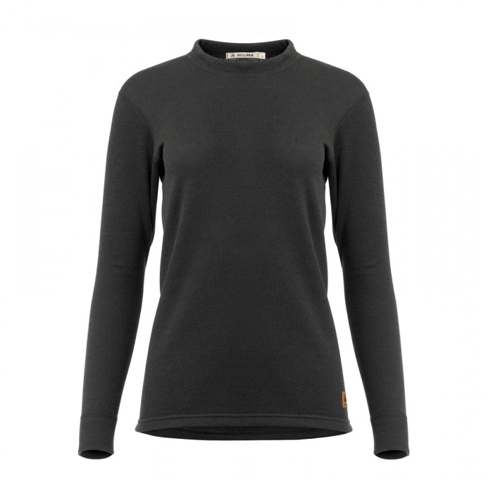 Термокофта женская Aclima WoolTerry 220 Crew Neck Jet Black L  