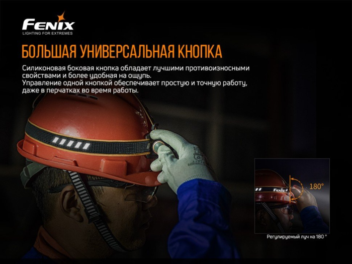 Мультифонарь Fenix HM61R LUMINUS SST40 + складной нож Ruike S22, коричневый  
