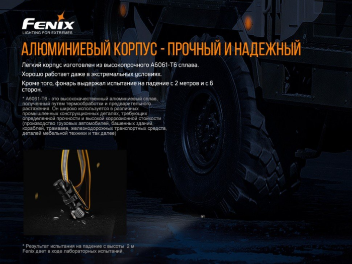 Мультифонарь Fenix HM61R LUMINUS SST40 + складной нож Ruike S22, коричневый  