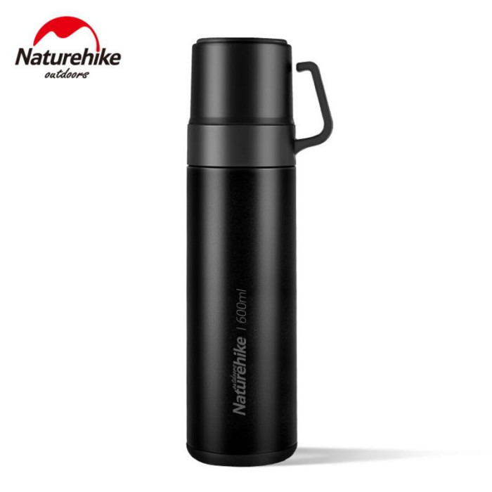 Термос Naturehike NH17S020-B, 600 мл, черный  