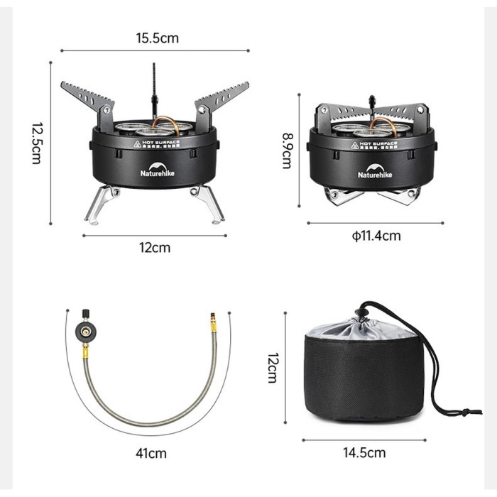 Трехконфорочная газовая горелка Naturehike CNK2450CF019  
