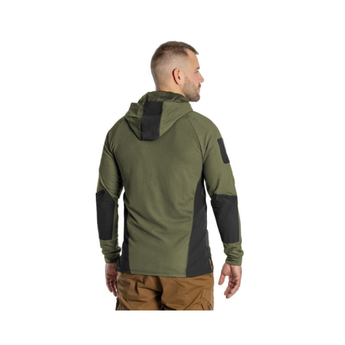 Кофта тактическая Helikon-Tex RANGE HOODIE - TopCool, оливковый, размер M (без упаковки)  