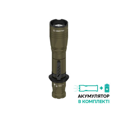 Фонарь Armytek Dobermann Pro Olive v3.5 Magnet USB Warm (теплый свет)