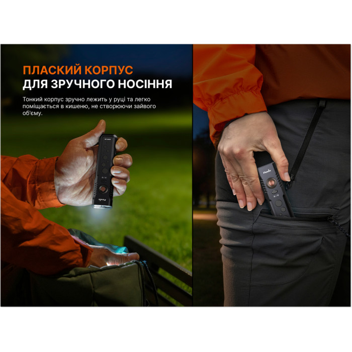 Фонарь Fenix ​​E08R UE, черный  