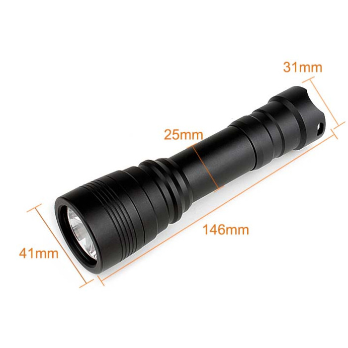 Подводный фонарь Brinyte DIV11, серый, XM-L2 U4,1050 люмен  