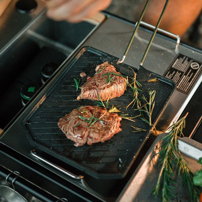 Сковорода-гриль со складывающейся ручкой Naturehike CNK2300CJ016, алюминий  