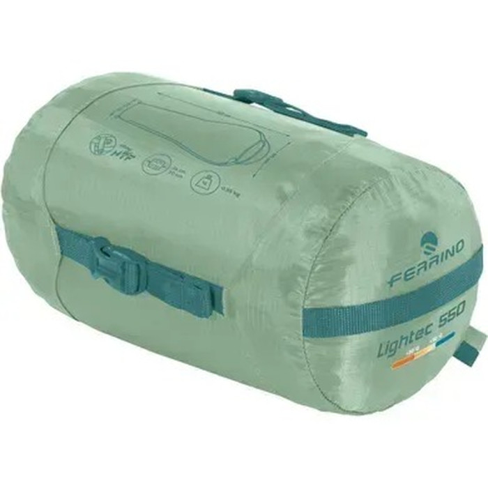 Спальный мешок Ferrino Lightec 550 +10°C Green (86153QVV)  